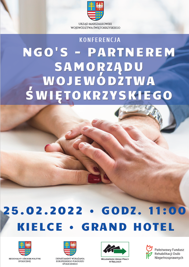 NGO’s – Partnerem Samorządu Województwa Świętokrzyskiego – Konferencja