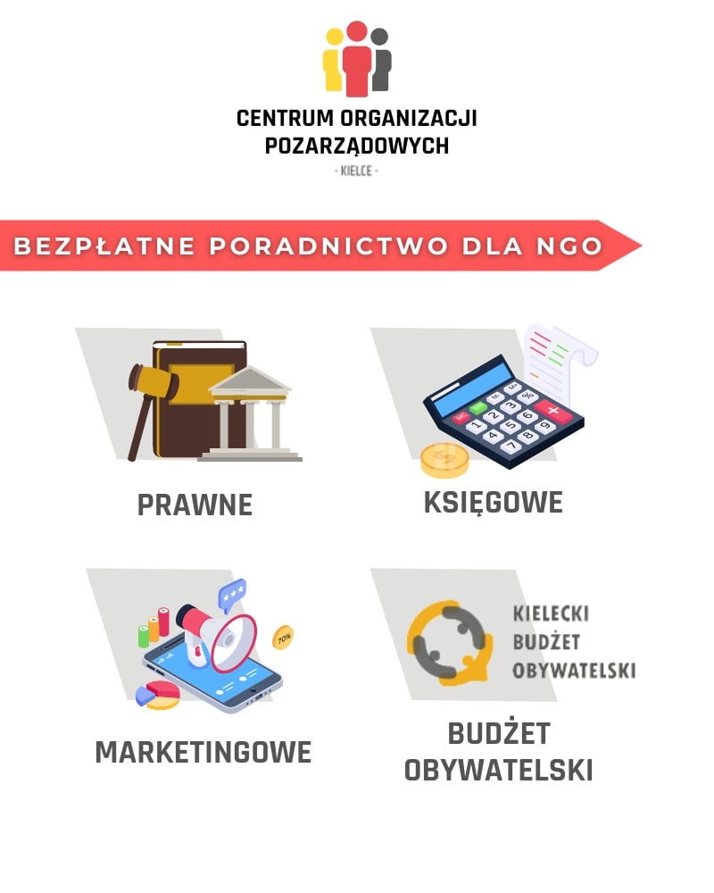 Bezpłatne Poradnictwo dla NGO w Centrum Organizacji Pozarządowych – Kielce!