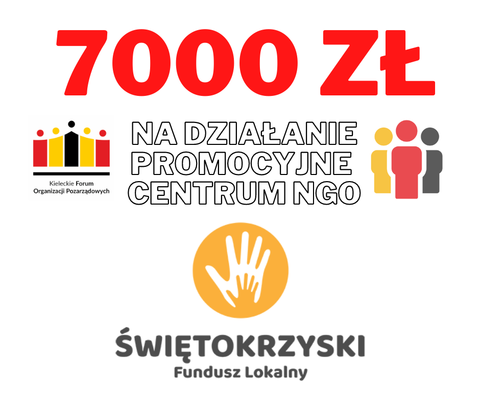 7000zł dotacji dla Kieleckiego Forum Organizacji Pozarządowych!!!
