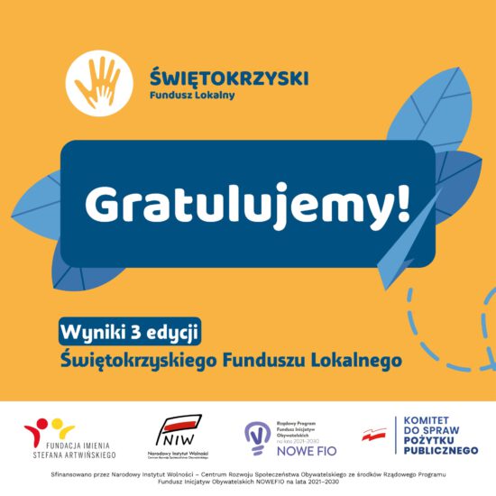 Wyniki Świętokrzyskiego Funduszu Lokalnego ŚFL 2022!!!